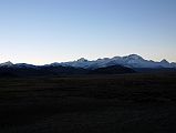 01 Mount Everest, Gyachung Kang, Cho Oyu, Nangpai Gosum I From Across Tingri Plain The mountain view across the plains from Tingri include Mount Everest, Gyachung Kang, Cho Oyu, and Nangpai Gosum I.